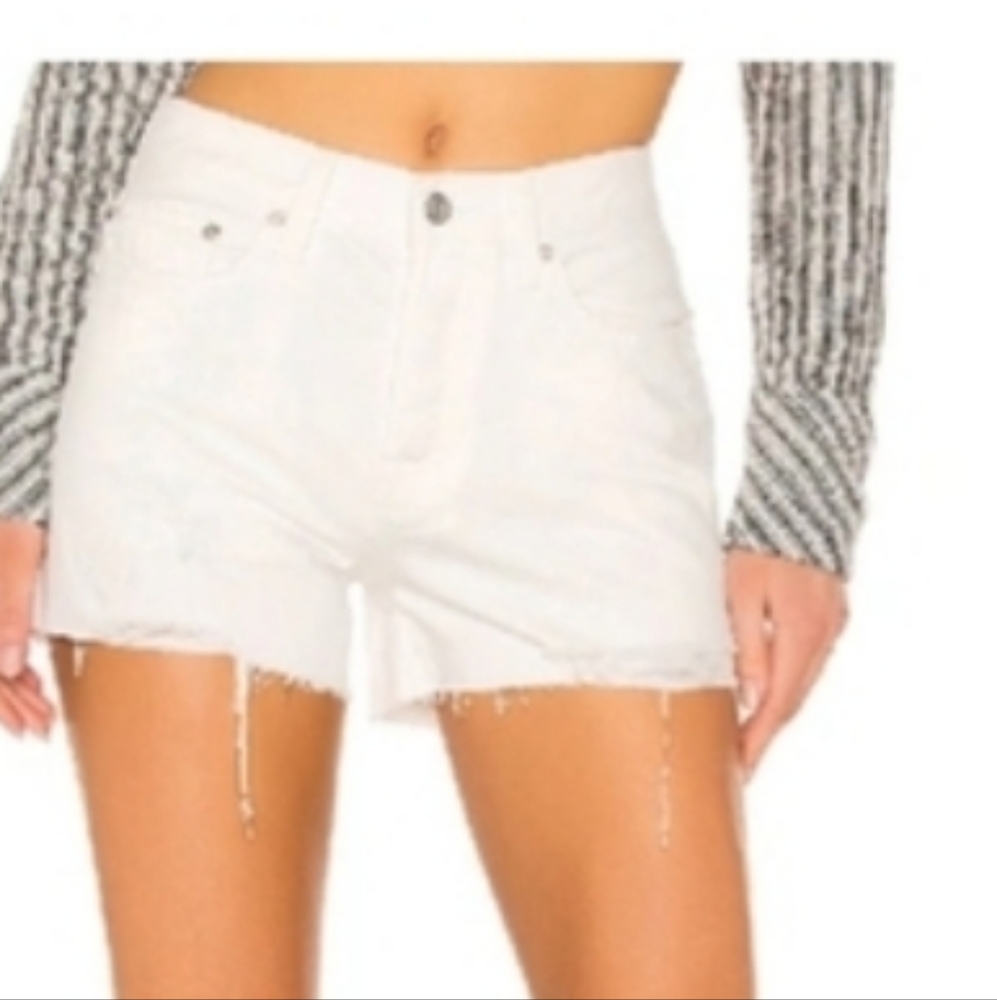 Free People we the free Sofia distressed button fly shorts